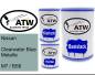 Preview: Nissan, Clearwater Blue Metallic, M7 / BS6: 500ml Lackdose + 500ml Klarlack + 250ml Härter - Set, von ATW Autoteile West.
